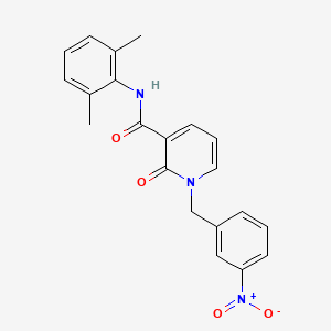 molecular formula C21H19N3O4 B2876917 N-(2,6-dimethylphenyl)-1-(3-nitrobenzyl)-2-oxo-1,2-dihydropyridine-3-carboxamide CAS No. 941904-23-0
