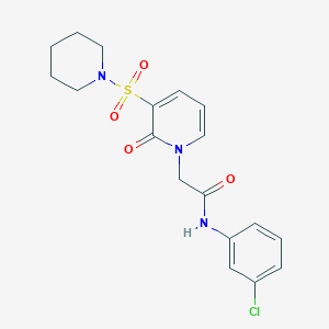 N-(3-chlorophenyl)-2-(2-oxo-3-(piperidin-1-ylsulfonyl)pyridin-1(2H)-yl)acetamide
