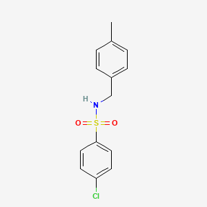 molecular formula C14H14ClNO2S B2876925 4-氯-N-(4-甲基苄基)苯磺酰胺 CAS No. 10504-94-6