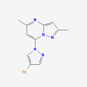 7-(4-Bromopyrazol-1-yl)-2,5-dimethylpyrazolo[1,5-a]pyrimidine