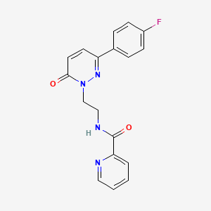 N-(2-(3-(4-fluorophenyl)-6-oxopyridazin-1(6H)-yl)ethyl)picolinamide
