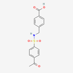 4-(4-Acetylbenzenesulfonamidomethyl)benzoic acid
