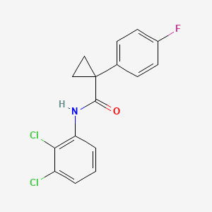 molecular formula C16H12Cl2FNO B2876940 N-(2,3-dichlorophenyl)-1-(4-fluorophenyl)cyclopropanecarboxamide CAS No. 1091382-46-5