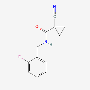 1-cyano-N-[(2-fluorophenyl)methyl]cyclopropane-1-carboxamide