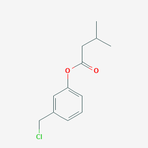 molecular formula C12H15ClO2 B2876957 [3-(Chloromethyl)phenyl] 3-methylbutanoate CAS No. 1260805-14-8