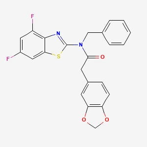 2-(benzo[d][1,3]dioxol-5-yl)-N-benzyl-N-(4,6-difluorobenzo[d]thiazol-2-yl)acetamide