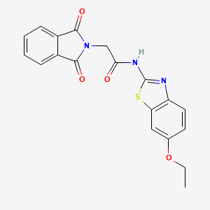 2-(1,3-dioxo-1,3-dihydro-2H-isoindol-2-yl)-N-(6-ethoxy-1,3-benzothiazol-2-yl)acetamide