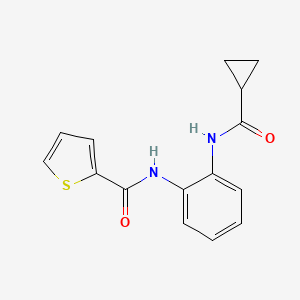 N-(2-cyclopropaneamidophenyl)thiophene-2-carboxamide