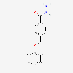 4-[(2,3,5,6-Tetrafluorophenoxy)methyl]benzohydrazide