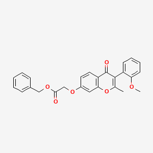 benzyl {[3-(2-methoxyphenyl)-2-methyl-4-oxo-4H-chromen-7-yl]oxy}acetate