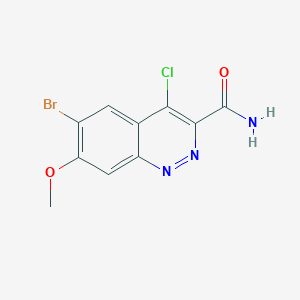 molecular formula C10H7BrClN3O2 B2877020 6-Bromo-4-chloro-7-methoxycinnoline-3-carboxamide CAS No. 1041853-24-0