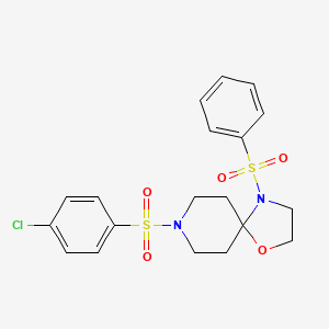 8-((4-Chlorophenyl)sulfonyl)-4-(phenylsulfonyl)-1-oxa-4,8-diazaspiro[4.5]decane