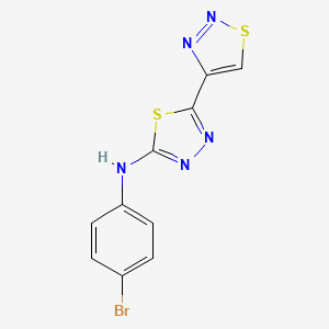 N-(4-Bromophenyl)-5-(thiadiazol-4-yl)-1,3,4-thiadiazol-2-amine