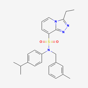 3-ethyl-N-(4-isopropylphenyl)-N-(3-methylbenzyl)[1,2,4]triazolo[4,3-a]pyridine-8-sulfonamide