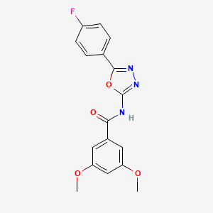 N-(5-(4-fluorophenyl)-1,3,4-oxadiazol-2-yl)-3,5-dimethoxybenzamide