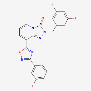 2-(3-oxo-2,3-dihydro-4H-1,4-benzoxazin-4-yl)-N-(pyridin-2-ylmethyl)acetamide
