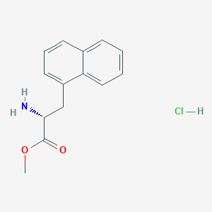 molecular formula C14H16ClNO2 B2877074 (R)-Methyl 2-amino-3-(naphthalen-1-yl)propanoate hydrochloride CAS No. 188256-28-2
