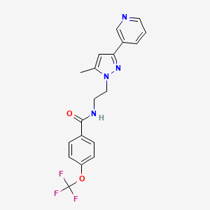 N-(2-(5-methyl-3-(pyridin-3-yl)-1H-pyrazol-1-yl)ethyl)-4-(trifluoromethoxy)benzamide