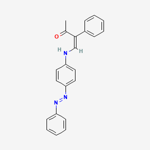 (3Z)-3-phenyl-4-({4-[(E)-2-phenyldiazen-1-yl]phenyl}amino)but-3-en-2-one