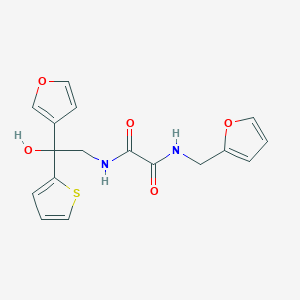 N1-(furan-2-ylmethyl)-N2-(2-(furan-3-yl)-2-hydroxy-2-(thiophen-2-yl)ethyl)oxalamide