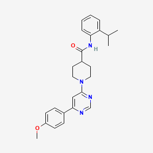 N-(2-isopropylphenyl)-1-(6-(4-methoxyphenyl)pyrimidin-4-yl)piperidine-4-carboxamide