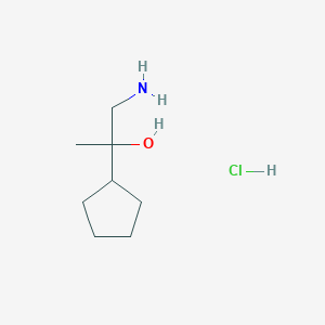 1-Amino-2-cyclopentylpropan-2-ol hydrochloride