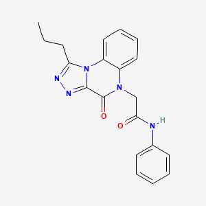 2-(4-oxo-1-propyl[1,2,4]triazolo[4,3-a]quinoxalin-5(4H)-yl)-N-phenylacetamide
