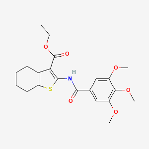 Ethyl 2-{[(3,4,5-trimethoxyphenyl)carbonyl]amino}-4,5,6,7-tetrahydro-1-benzothiophene-3-carboxylate