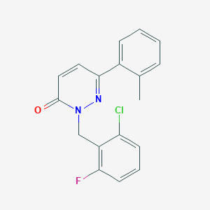 2-(2-chloro-6-fluorobenzyl)-6-(o-tolyl)pyridazin-3(2H)-one