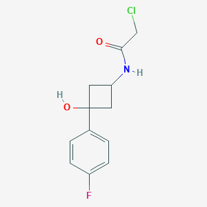 2-Chloro-N-[3-(4-fluorophenyl)-3-hydroxycyclobutyl]acetamide