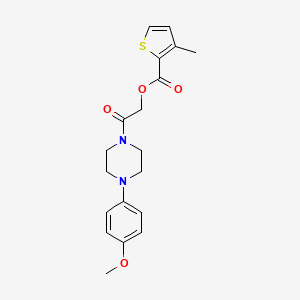 2-(4-(4-Methoxyphenyl)piperazin-1-yl)-2-oxoethyl 3-methylthiophene-2-carboxylate