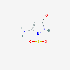 5-amino-1-methanesulfonyl-1H-pyrazol-3-ol