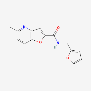 N-(furan-2-ylmethyl)-5-methylfuro[3,2-b]pyridine-2-carboxamide