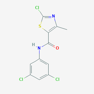 molecular formula C11H7Cl3N2OS B287719 2-chloro-N-(3,5-dichlorophenyl)-4-methyl-1,3-thiazole-5-carboxamide 