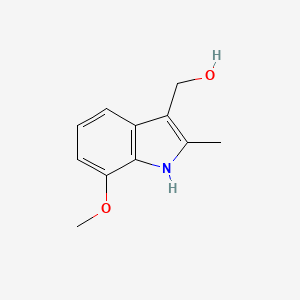 molecular formula C11H13NO2 B2877207 (7-甲氧基-2-甲基-1H-吲哚-3-基)甲醇 CAS No. 1360892-75-6