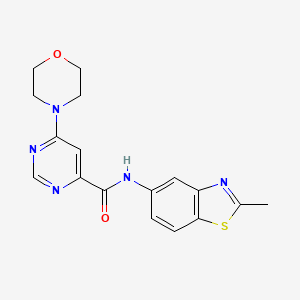 N-(2-methylbenzo[d]thiazol-5-yl)-6-morpholinopyrimidine-4-carboxamide