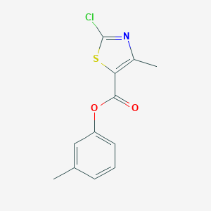 molecular formula C12H10ClNO2S B287722 3-Methylphenyl 2-chloro-4-methyl-1,3-thiazole-5-carboxylate 