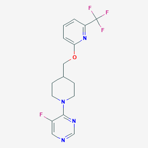 5-Fluoro-4-[4-({[6-(trifluoromethyl)pyridin-2-yl]oxy}methyl)piperidin-1-yl]pyrimidine
