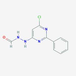 molecular formula C11H9ClN4O B287723 N'-(6-chloro-2-phenyl-4-pyrimidinyl)formic hydrazide 