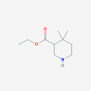 molecular formula C10H19NO2 B2877231 Ethyl 4,4-dimethylpiperidine-3-carboxylate CAS No. 2092094-66-9