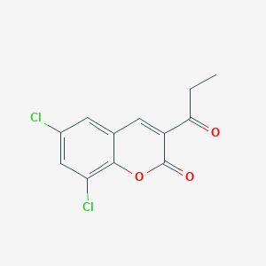 molecular formula C12H8Cl2O3 B2877253 6,8-dichloro-3-propionyl-2H-chromen-2-one CAS No. 688774-57-4