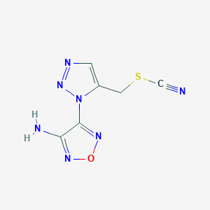 [1-(4-amino-1,2,5-oxadiazol-3-yl)-1H-1,2,3-triazol-5-yl]methyl thiocyanate