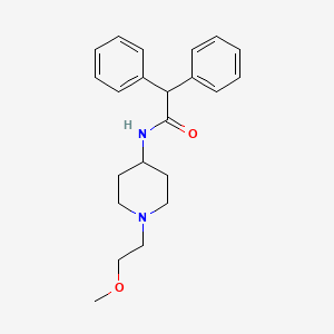 molecular formula C22H28N2O2 B2877260 N-(1-(2-methoxyethyl)piperidin-4-yl)-2,2-diphenylacetamide CAS No. 1421495-25-1