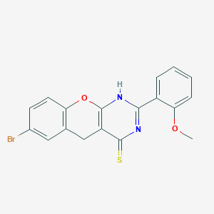 7-Bromo-2-(2-methoxyphenyl)-1,5-dihydrochromeno[2,3-d]pyrimidine-4-thione