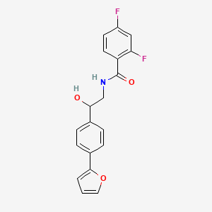molecular formula C19H15F2NO3 B2877278 2,4-difluoro-N-{2-[4-(furan-2-yl)phenyl]-2-hydroxyethyl}benzamide CAS No. 2097888-82-7