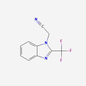 2-[2-(trifluoromethyl)-1H-1,3-benzodiazol-1-yl]acetonitrile