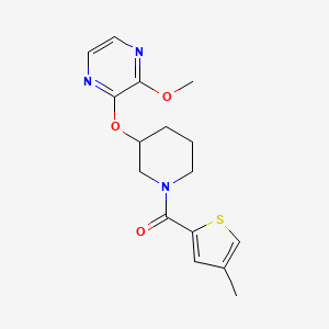 (3-((3-Methoxypyrazin-2-yl)oxy)piperidin-1-yl)(4-methylthiophen-2-yl)methanone