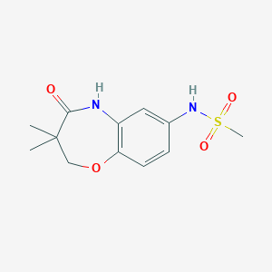 N-(3,3-dimethyl-4-oxo-2,3,4,5-tetrahydrobenzo[b][1,4]oxazepin-7-yl)methanesulfonamide