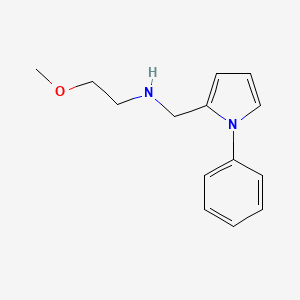molecular formula C14H18N2O B2877300 2-methoxy-N-((1-phenyl-1H-pyrrol-2-yl)methyl)ethanamine CAS No. 1211505-72-4