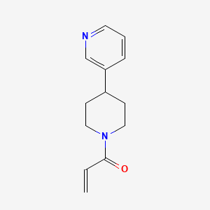 molecular formula C13H16N2O B2877303 1-(4-Pyridin-3-ylpiperidin-1-yl)prop-2-en-1-one CAS No. 2176573-51-4